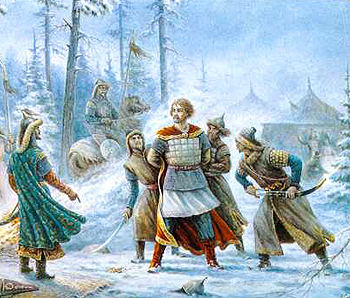 Князь Василько. Миниатюра по эмали. Художник Н. А. Куландин